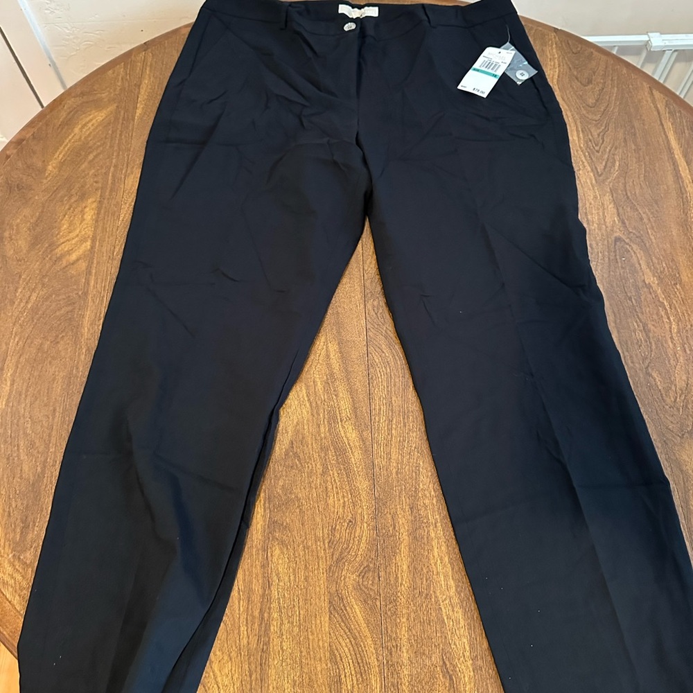 Michael Kors Black Trouser Pants size 16 NWT